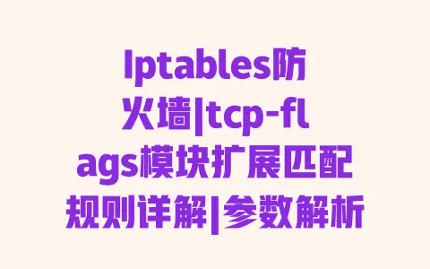 Iptables防火墙|tcp-flags模块扩展匹配规则详解|参数解析与运维实战配置指南 一